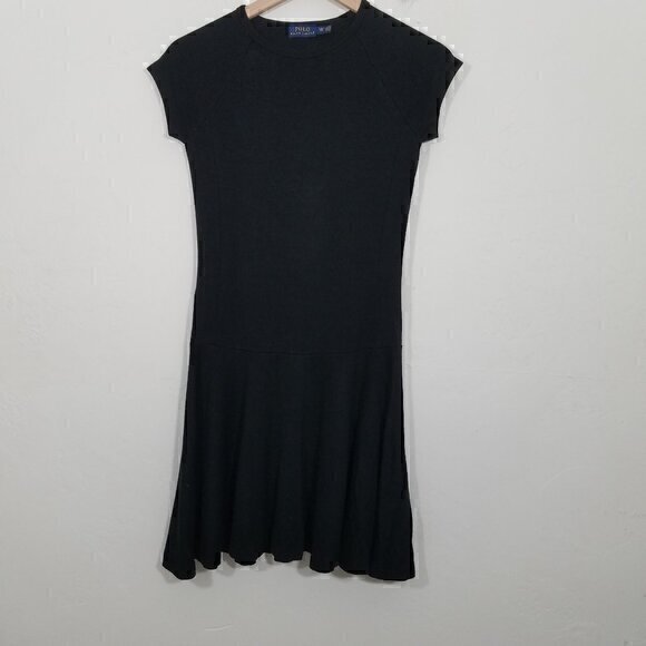 Polo Ralph Lauren Dresses & Skirts - Polo Ralph Lauren Short Sleeve Stretch Dress Black Size XS